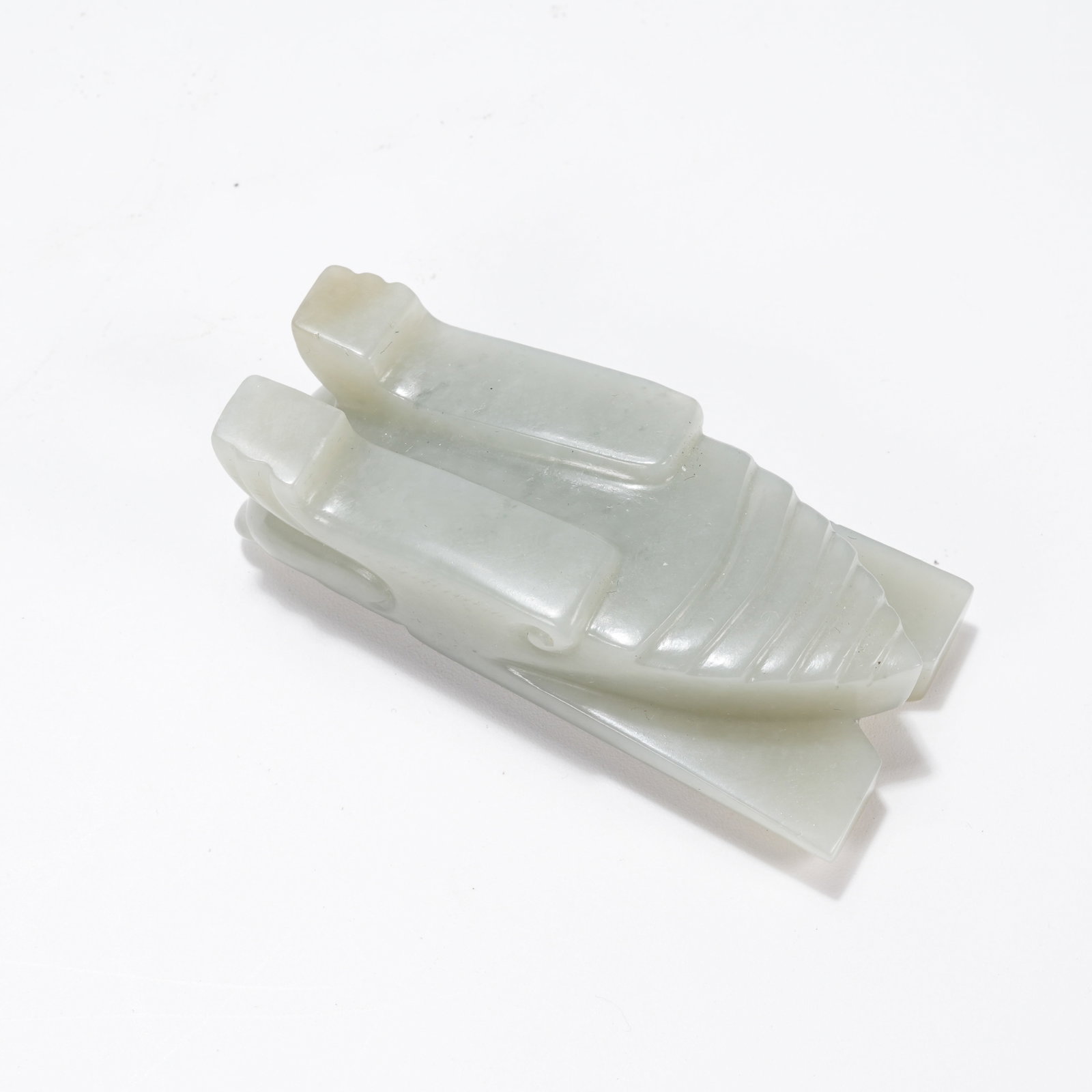 A HETIAN JADE CICADA - 8