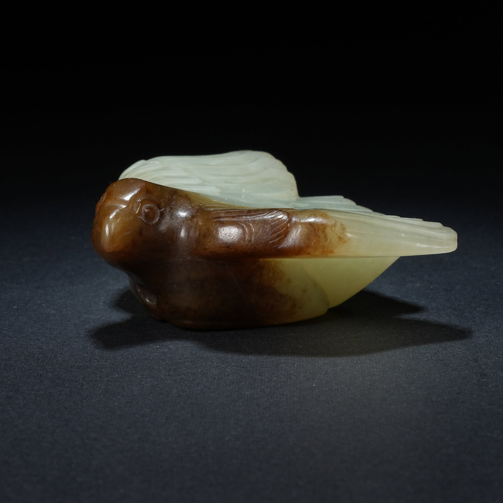 A ANCIENT JADE OWL PENDANT: Ancient Jade Owl Pendant