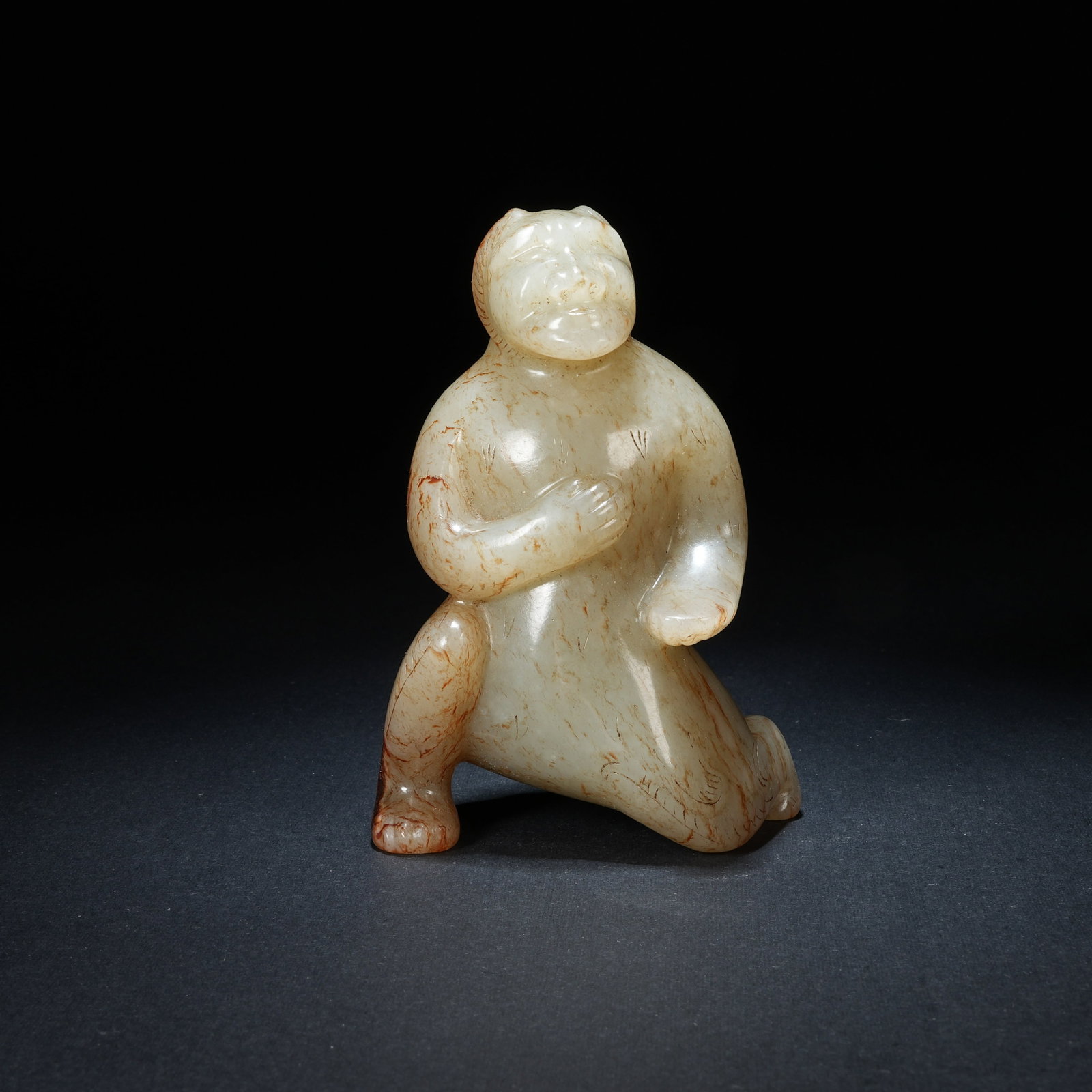 A ANCIENT JADE FEATHERED IMMORTAL ORNAMENT (1 of 9)