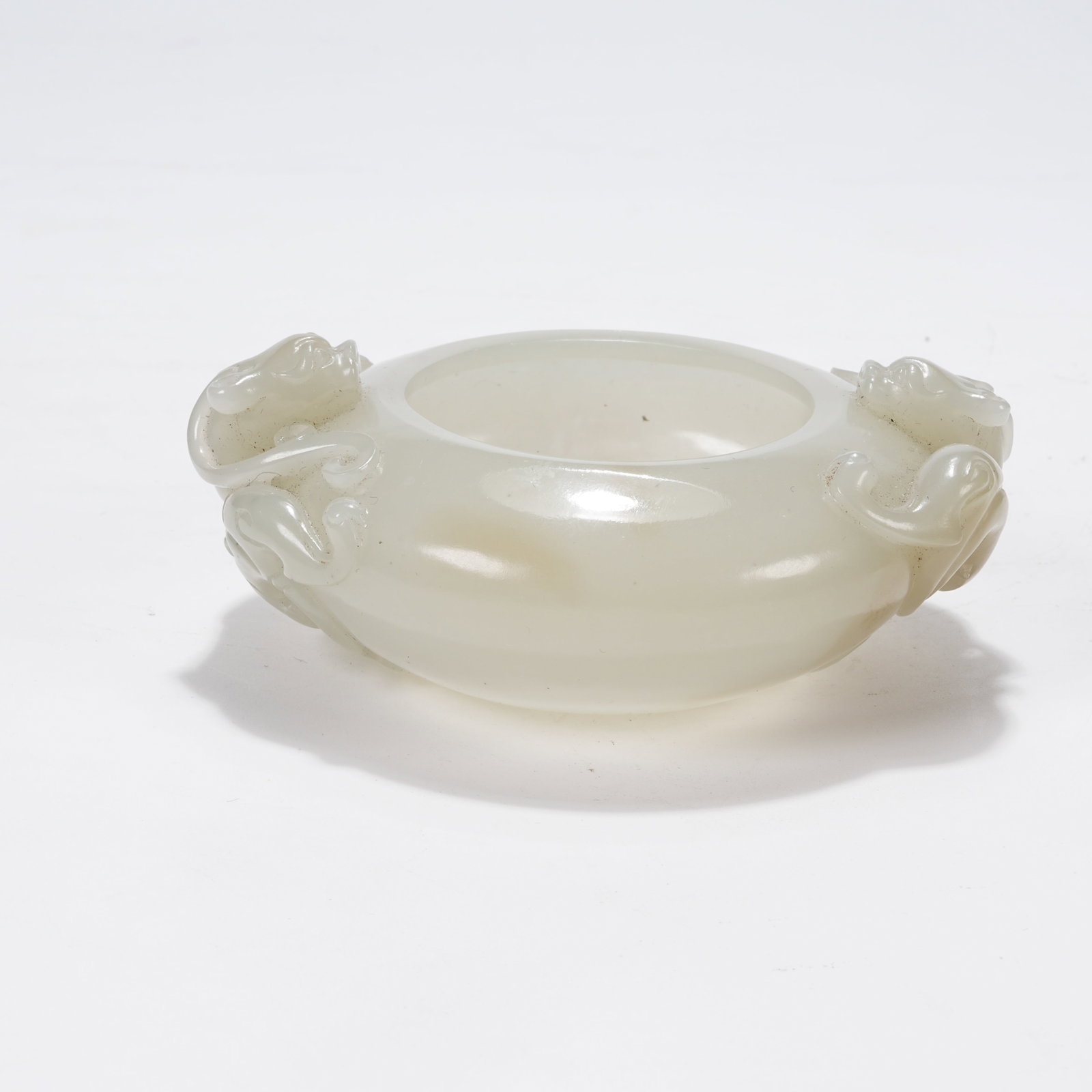 A HETIAN JADE CHILONG-EARED WATER POT (1 of 8)