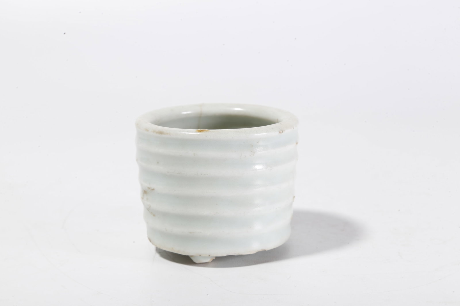 A GREEN GLAZE CENSER WITH STRING PATTERN - 2