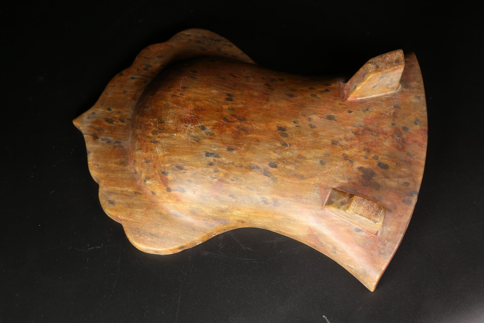 A LEOPARD STONE INKSTONE - 7