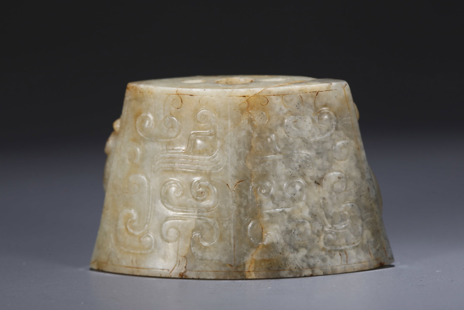 A HETIAN JADE PENDANT CARVED WITH DRAGON PATTERN - 5