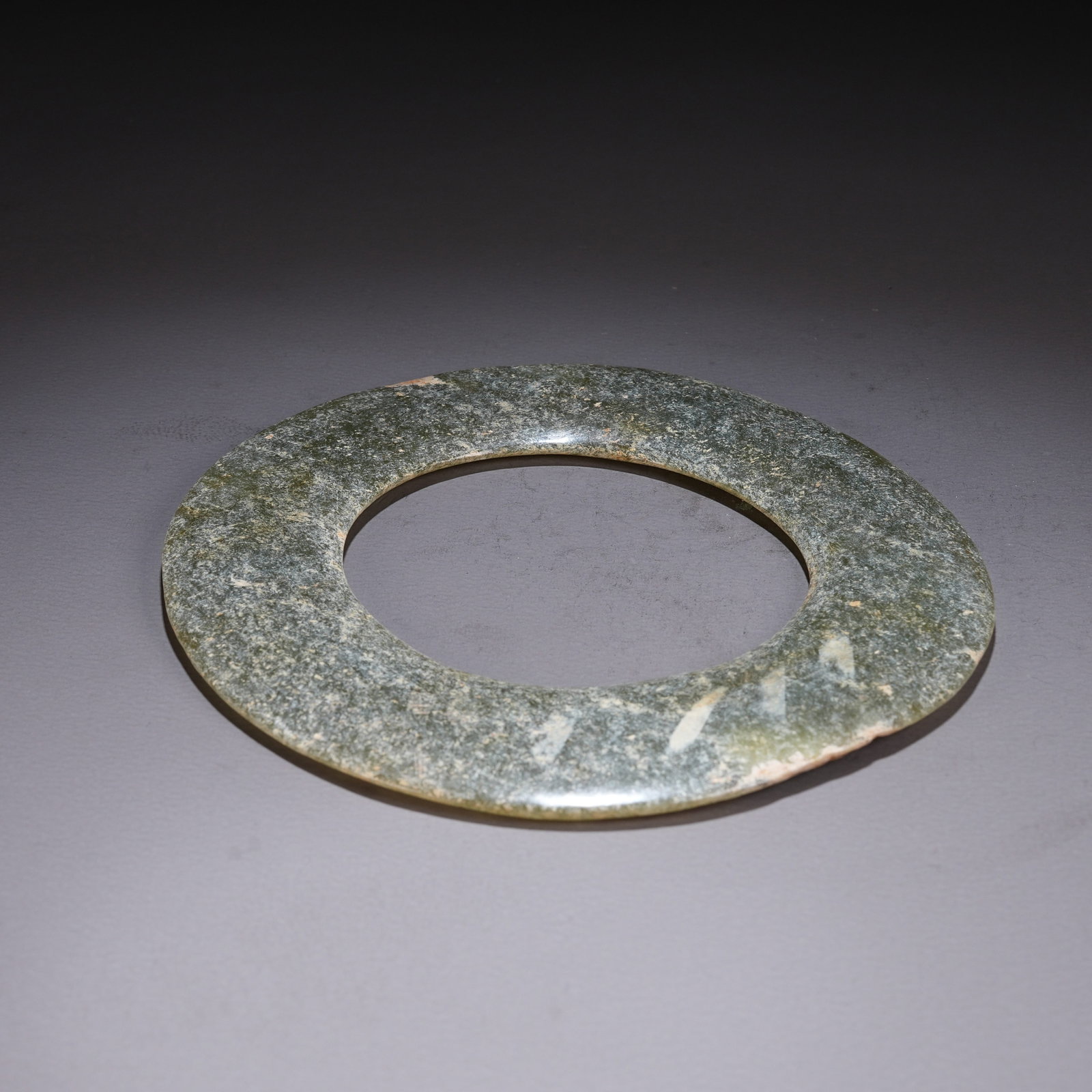 A ARCHAIC JADE RING-SHAPED OBJECT - 7