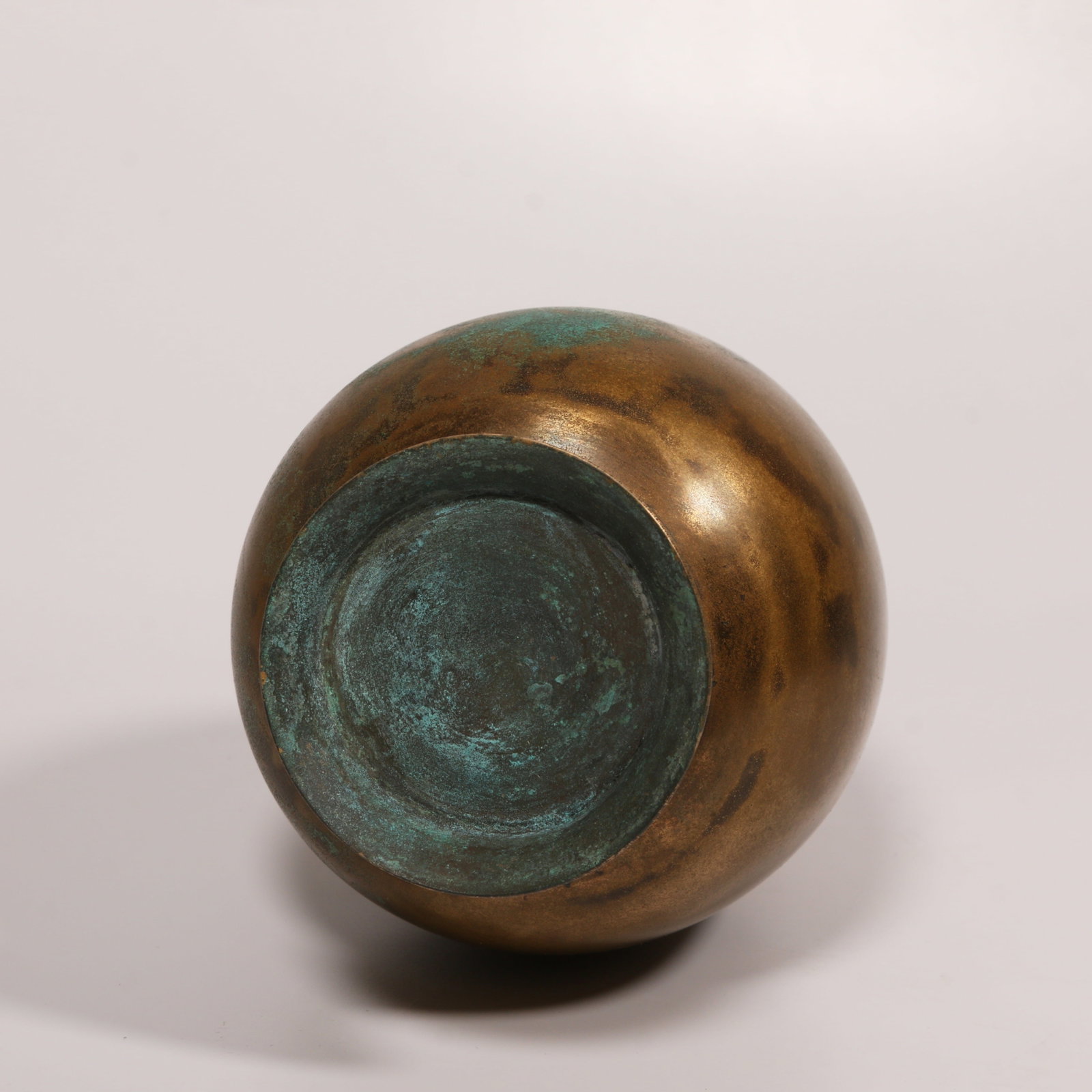 A BRONZE PURIFICATION BOTTLE - 10