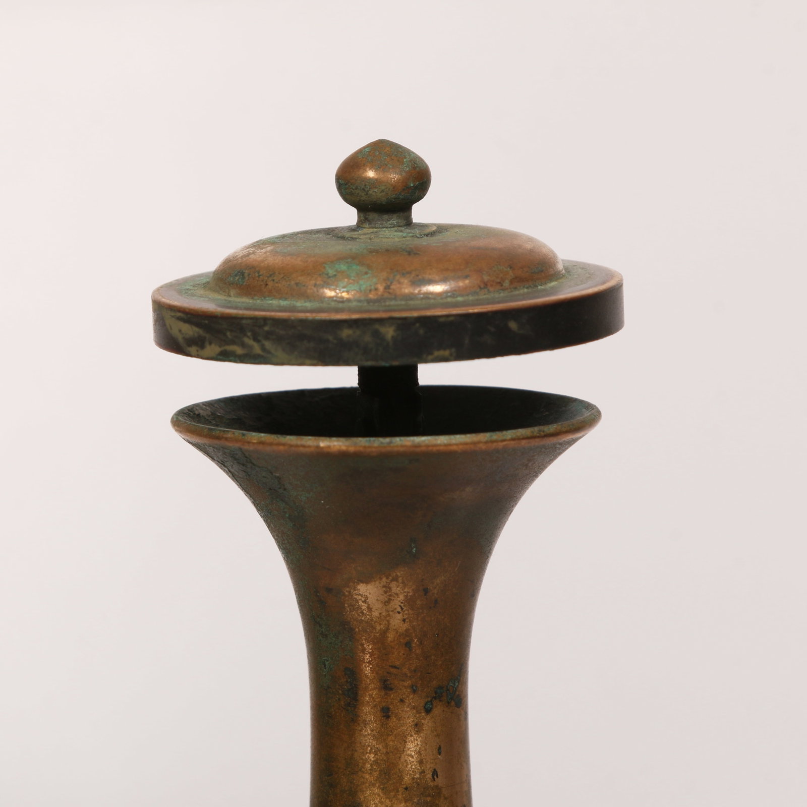 A BRONZE PURIFICATION BOTTLE - 2