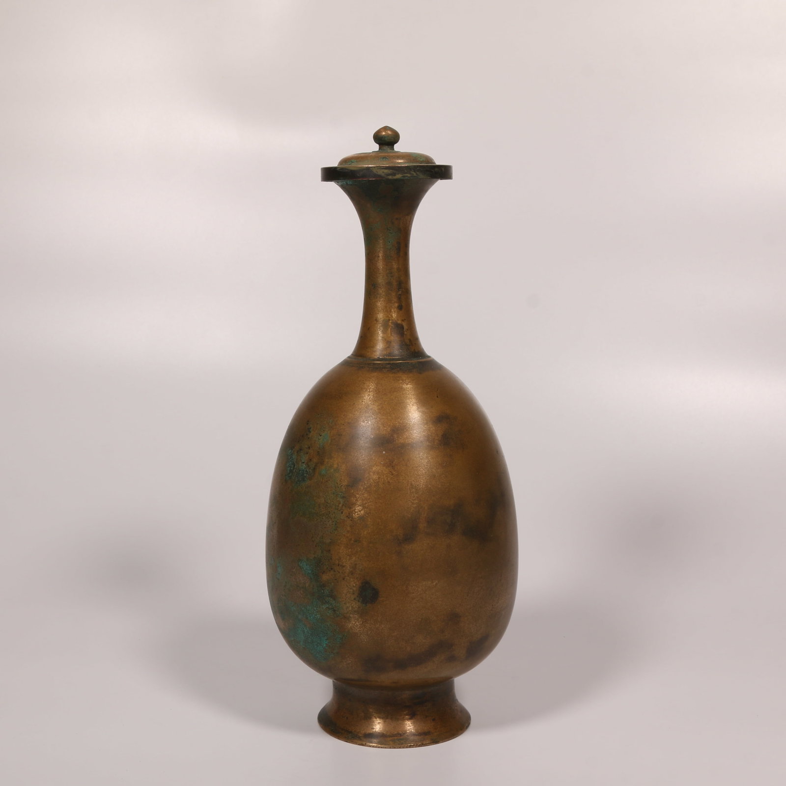A BRONZE PURIFICATION BOTTLE - 5