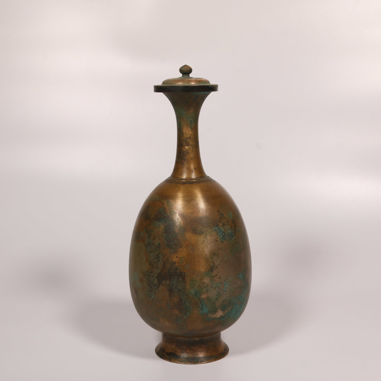 A BRONZE PURIFICATION BOTTLE - 6