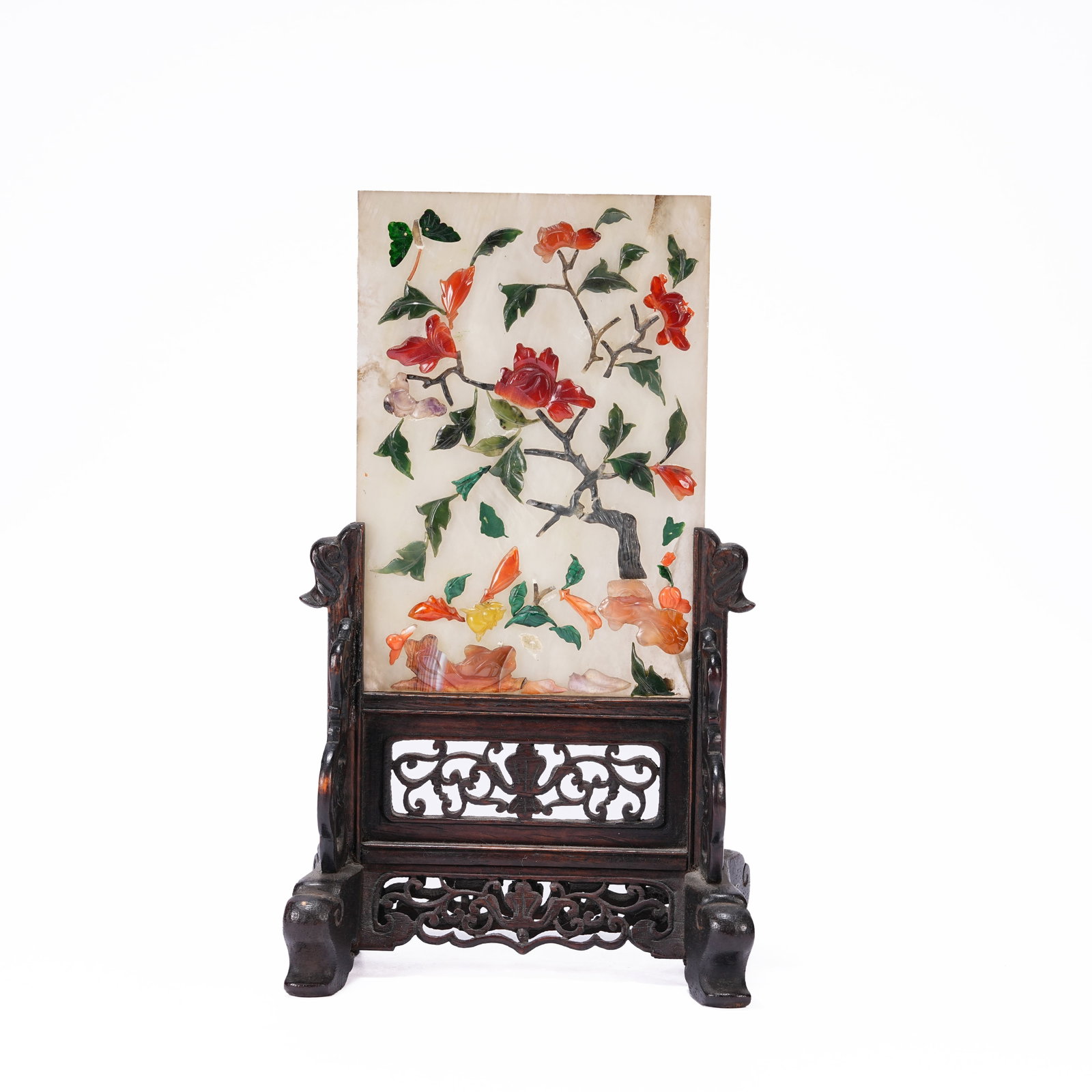 A HETIAN JADE INLAID SCREEN (1 of 8)