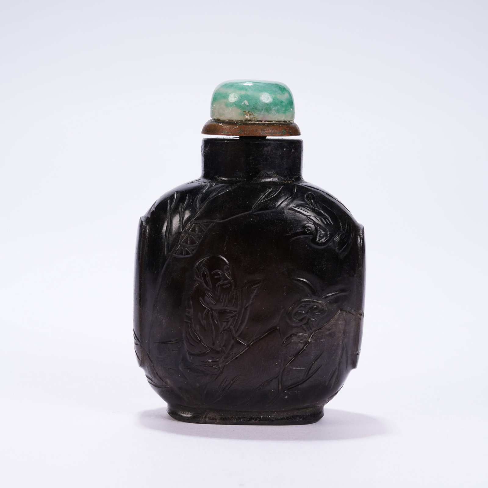 A CRYSTAL FIGURE PATTERN SNUFF BOTTLE - 4