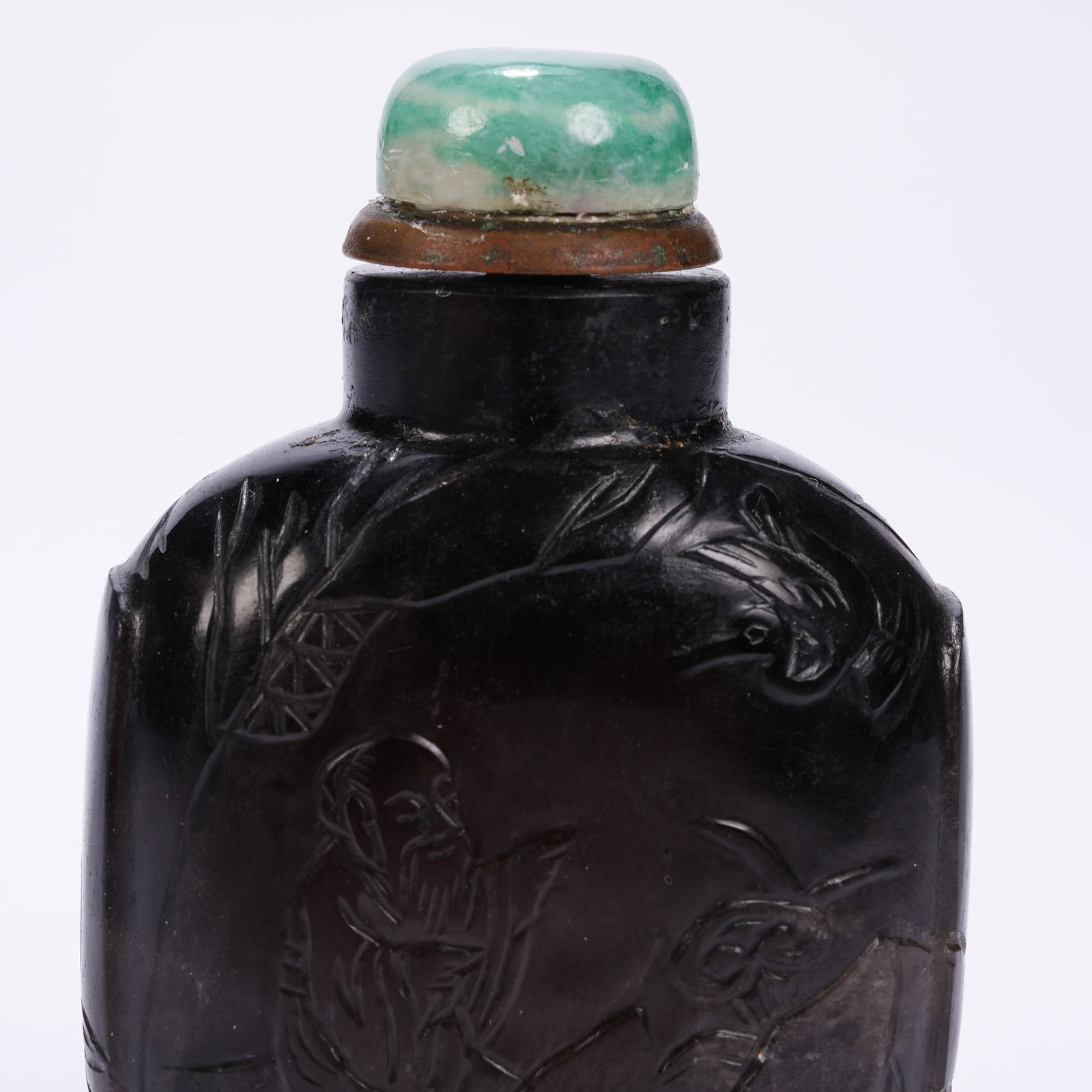 A CRYSTAL FIGURE PATTERN SNUFF BOTTLE - 5