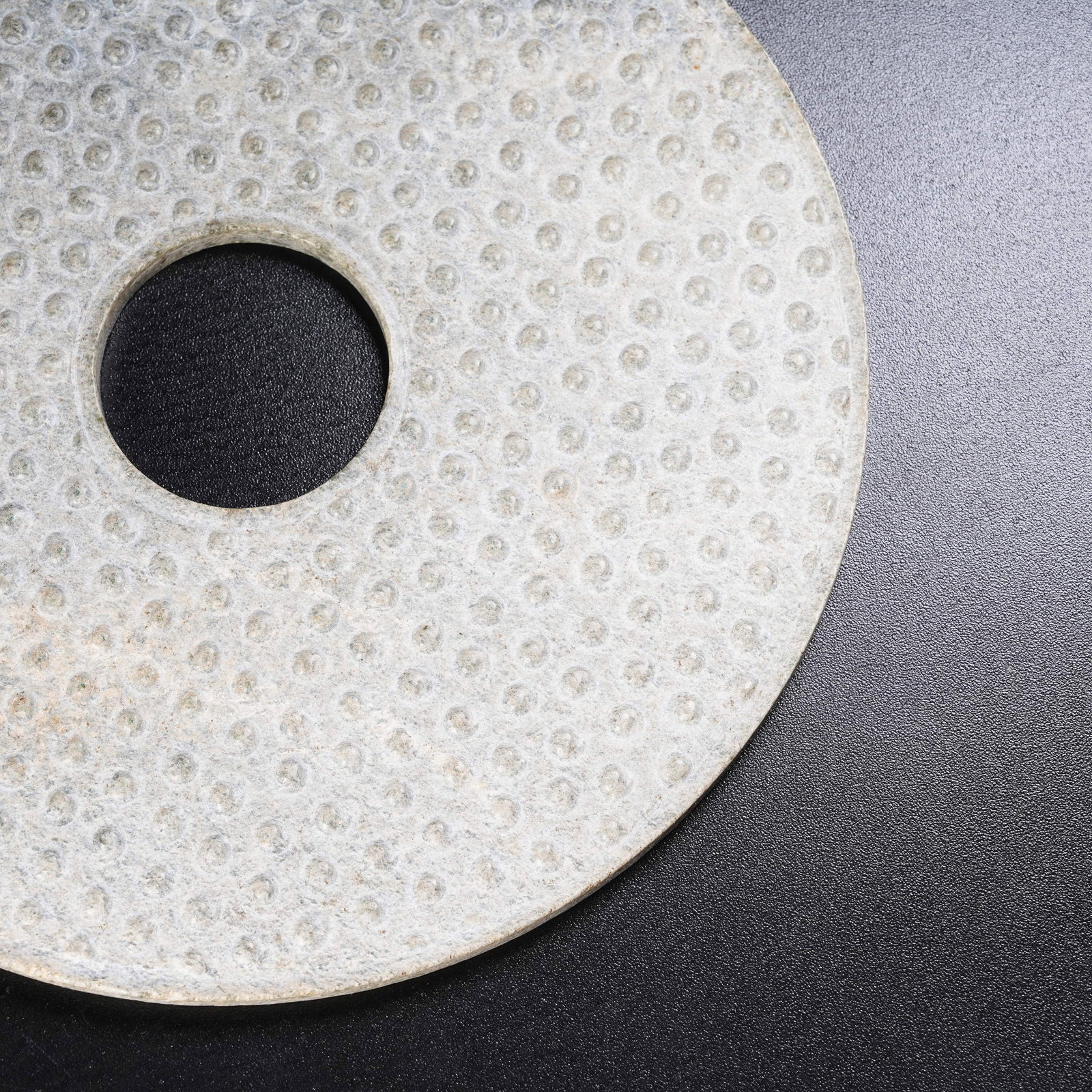 A ANCIENT JADE BI DISC WITH HOOKED CLOUD PATTERNS - 2