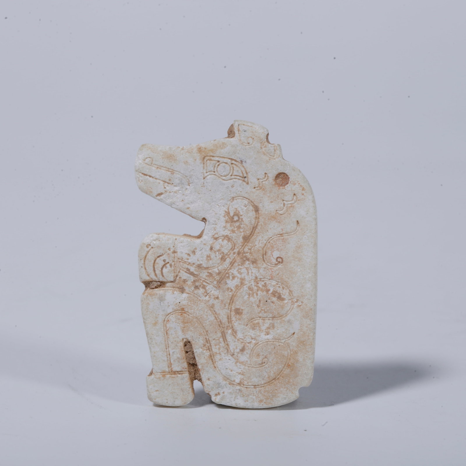 A ANCIENT JADE BEAST-SHAPED PENDANT (1 of 10)
