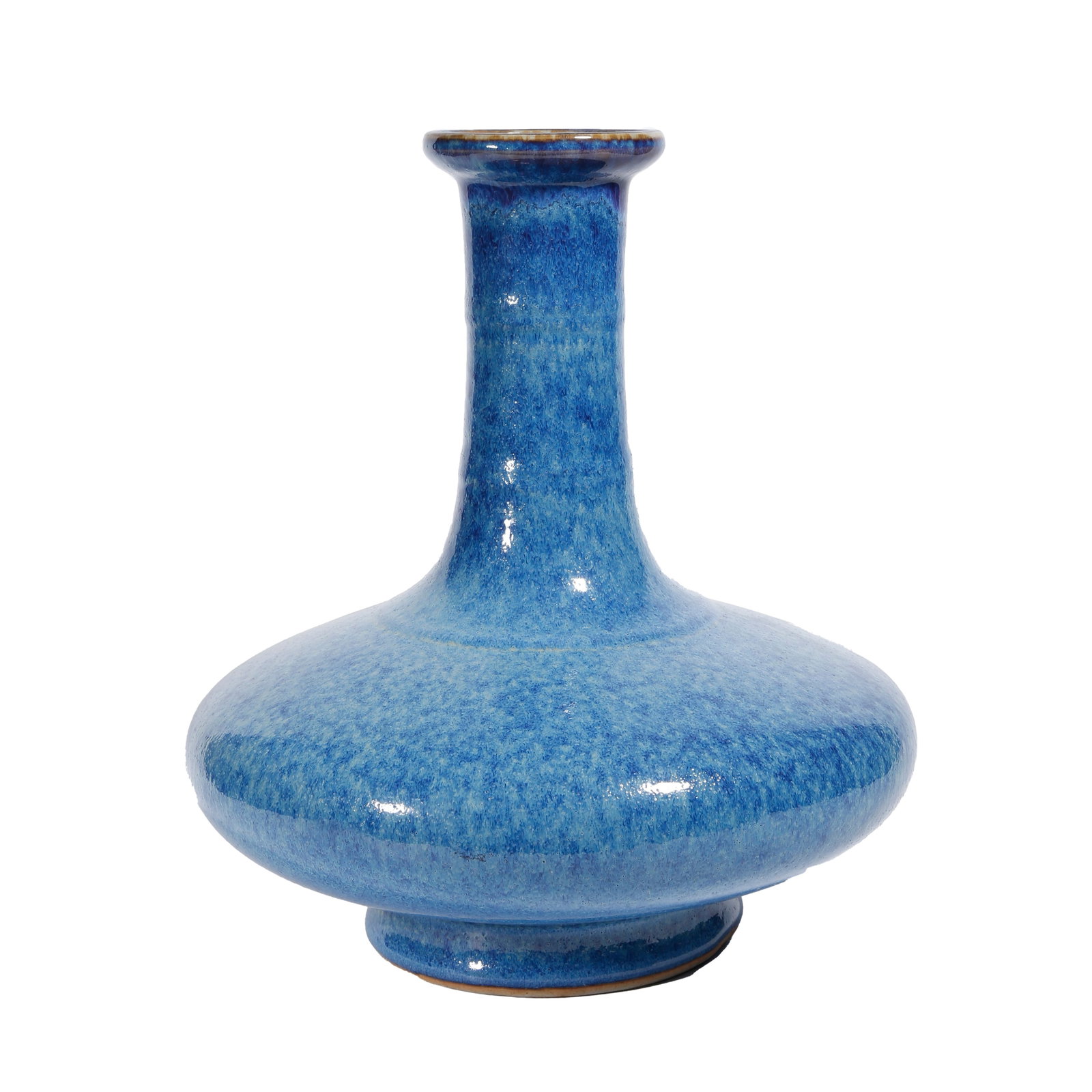 JUN GLAZE CHESTNUT-SHAPED VASE, QING DYNASTY (1 of 10)
