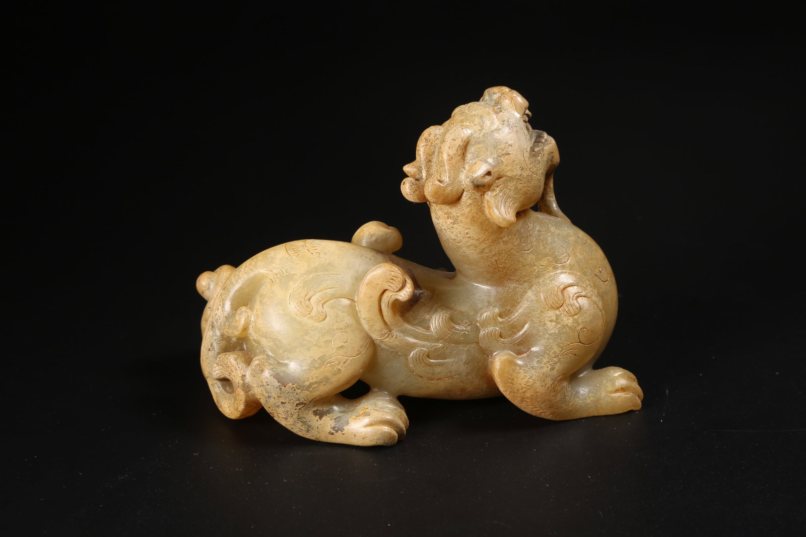 JADE PIXIE AUSPICIOUS BEAST, HAN DYNASTY - 3