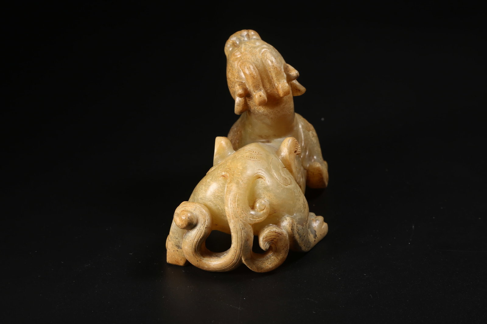 JADE PIXIE AUSPICIOUS BEAST, HAN DYNASTY - 4