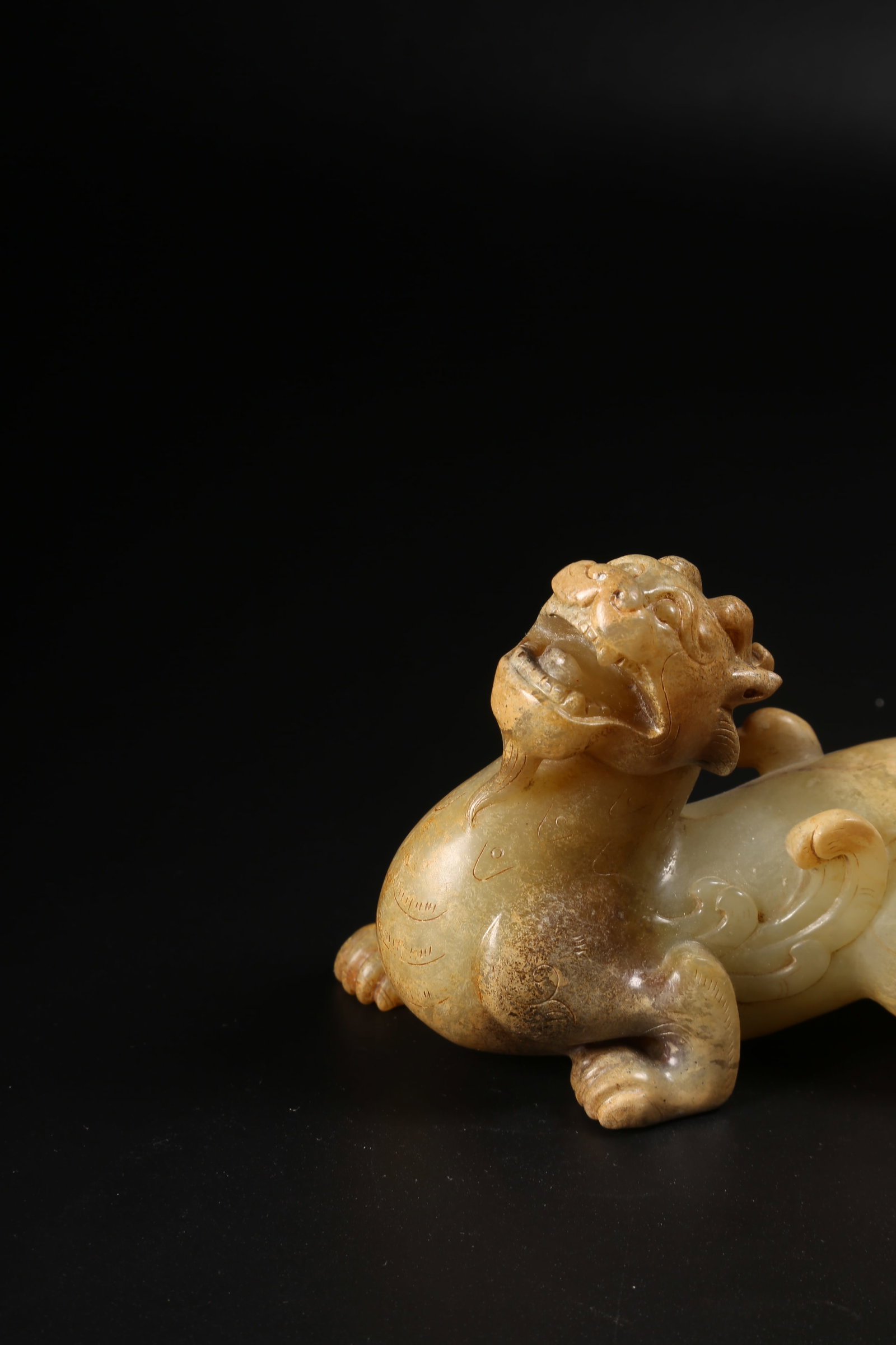 JADE PIXIE AUSPICIOUS BEAST, HAN DYNASTY - 5