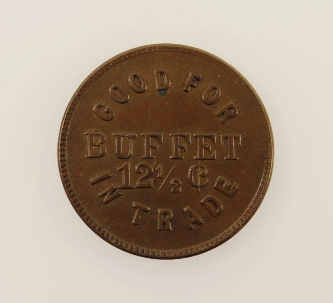 U.S. ALASKA 12 +1/2C BUFFET TOKEN: U.S. Alaska 12 +1/2c Buffet Token
