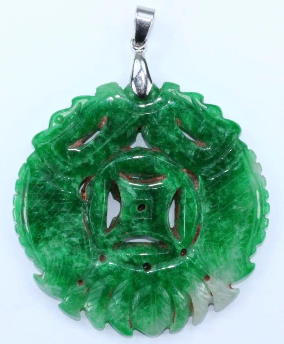 CARVED JADEITE PENDANT (1 of 3)