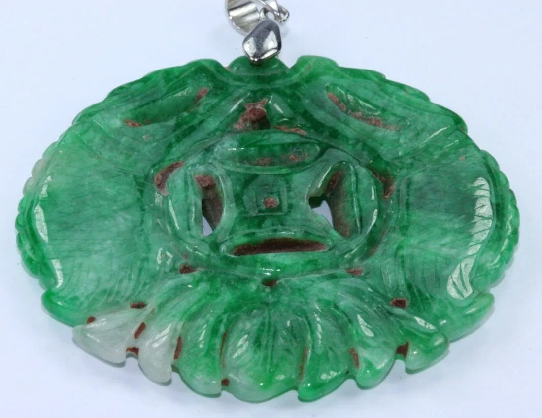 CARVED JADEITE PENDANT - 3