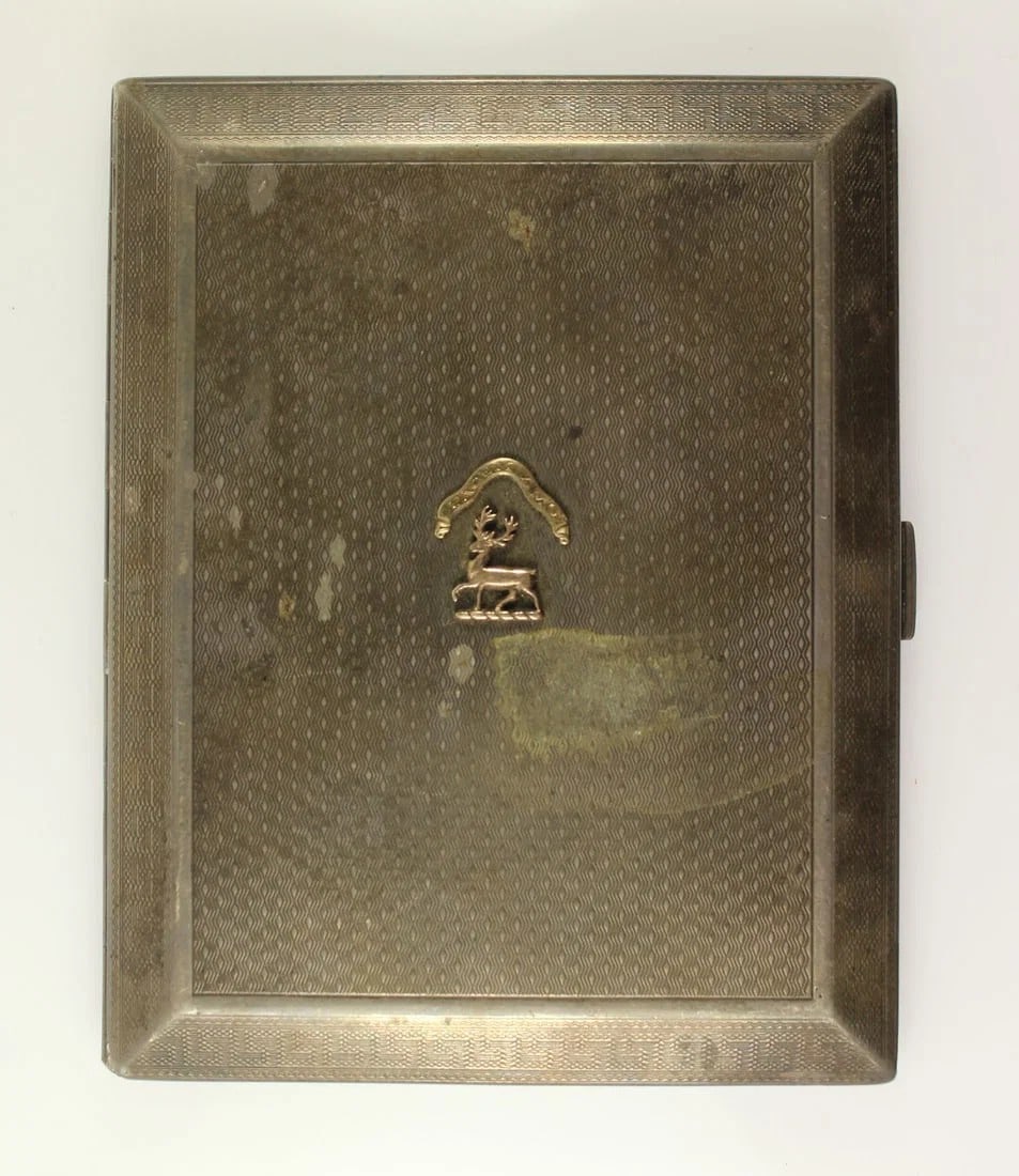 CIGARETTE CASE IN STERLING (925) SILVER MADE FOR ROYAL JEWELLERS ASPREY OF LONDON: Cigarette Case in Sterling (925) Silver made for Royal Jewellers Asprey of London