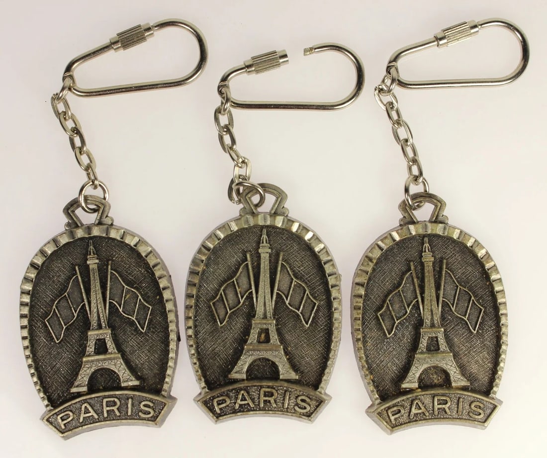 PARIS KEYRINGS (3 ITEMS) (1 of 1)
