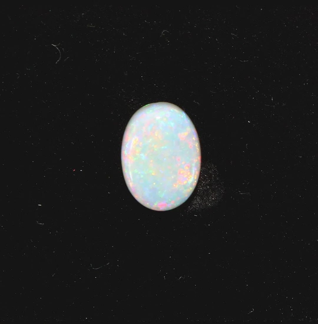 AUSTRALIAN OVAL SEMI-BLACK SOLID OPAL: Australian Oval Semi-Black Solid Opal