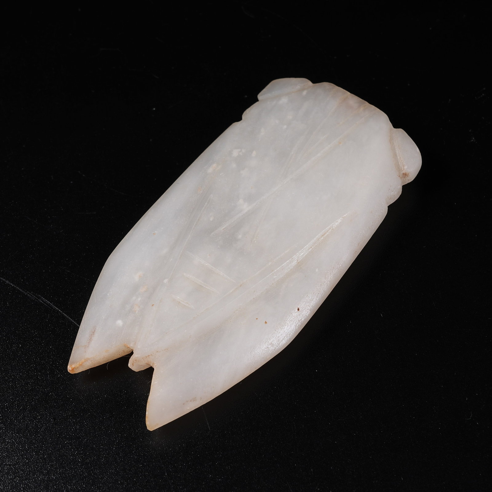 A HETIAN JADE CICADA - 8