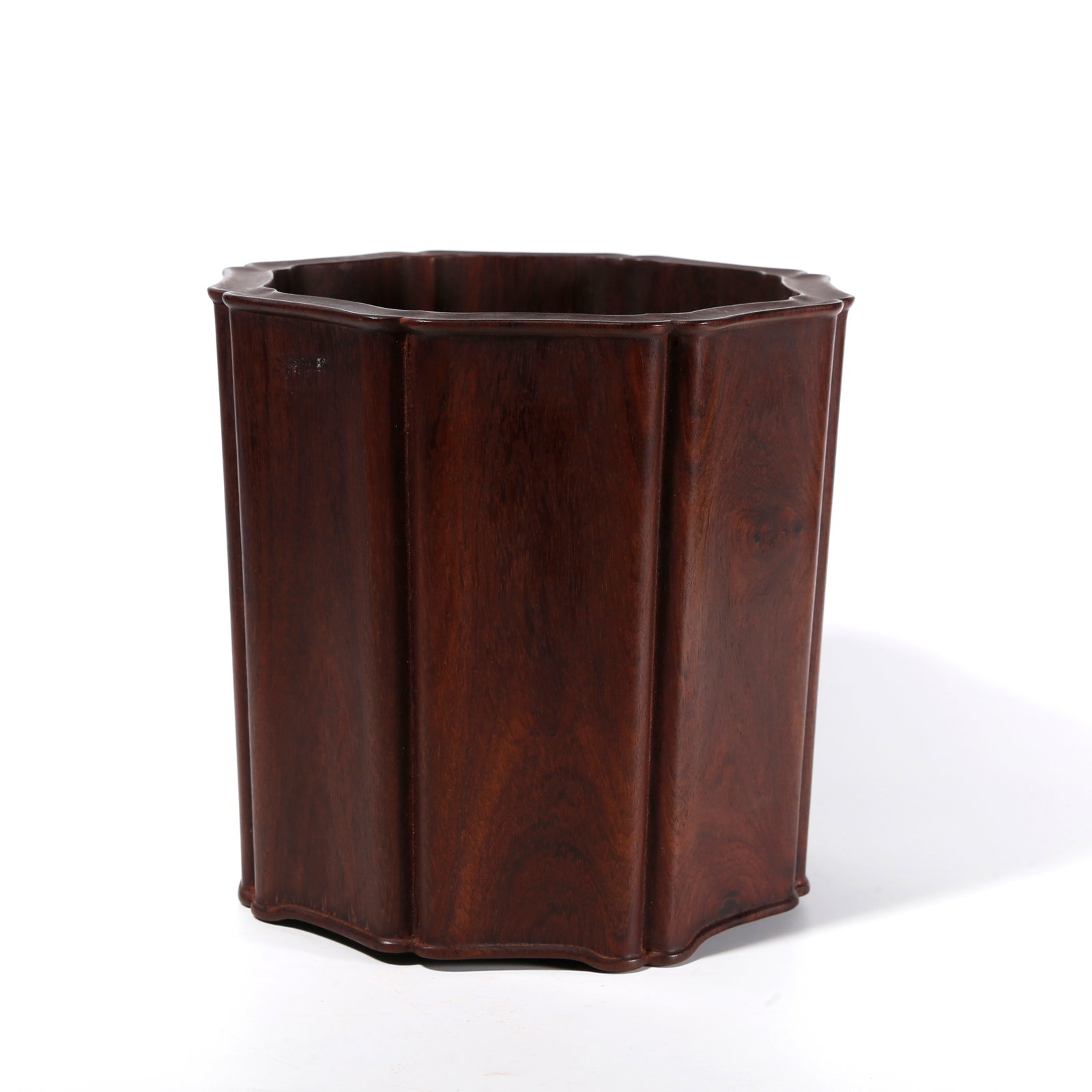 A HUANGHUALI WOOD BRUSH POT (1 of 9)