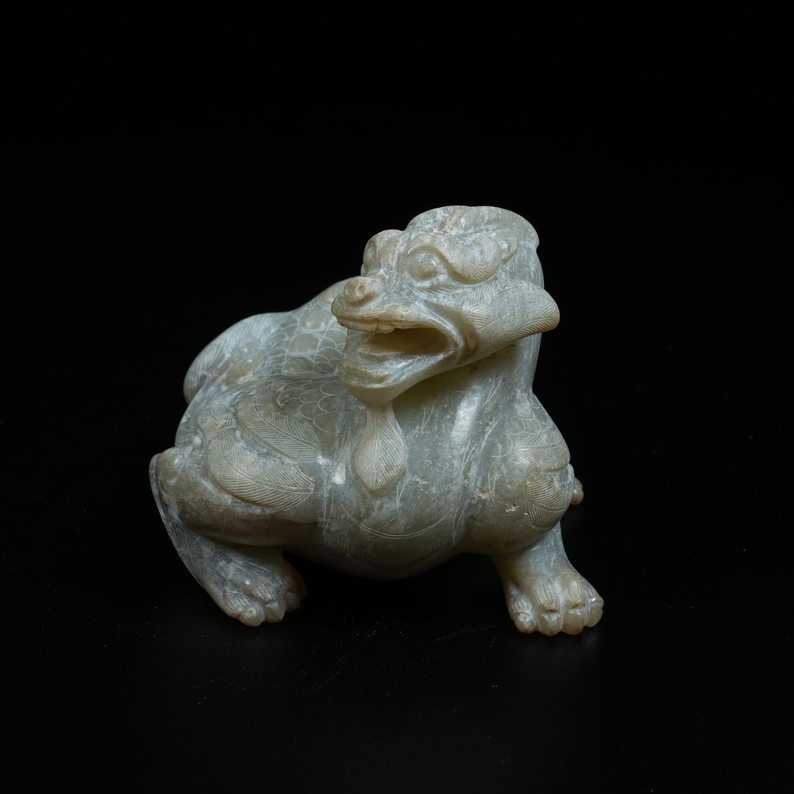 A ANCIENT JADE EVIL-WARDING BEAST - 2