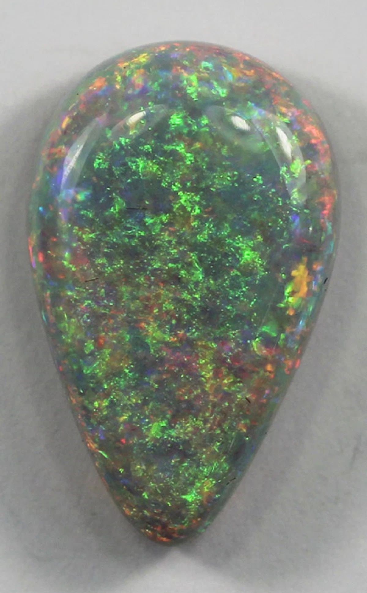 AUSTRALIAN TEARDROP SOLID SEMI-BLACK OPAL: Australian Teardrop Solid Semi-Black Opal