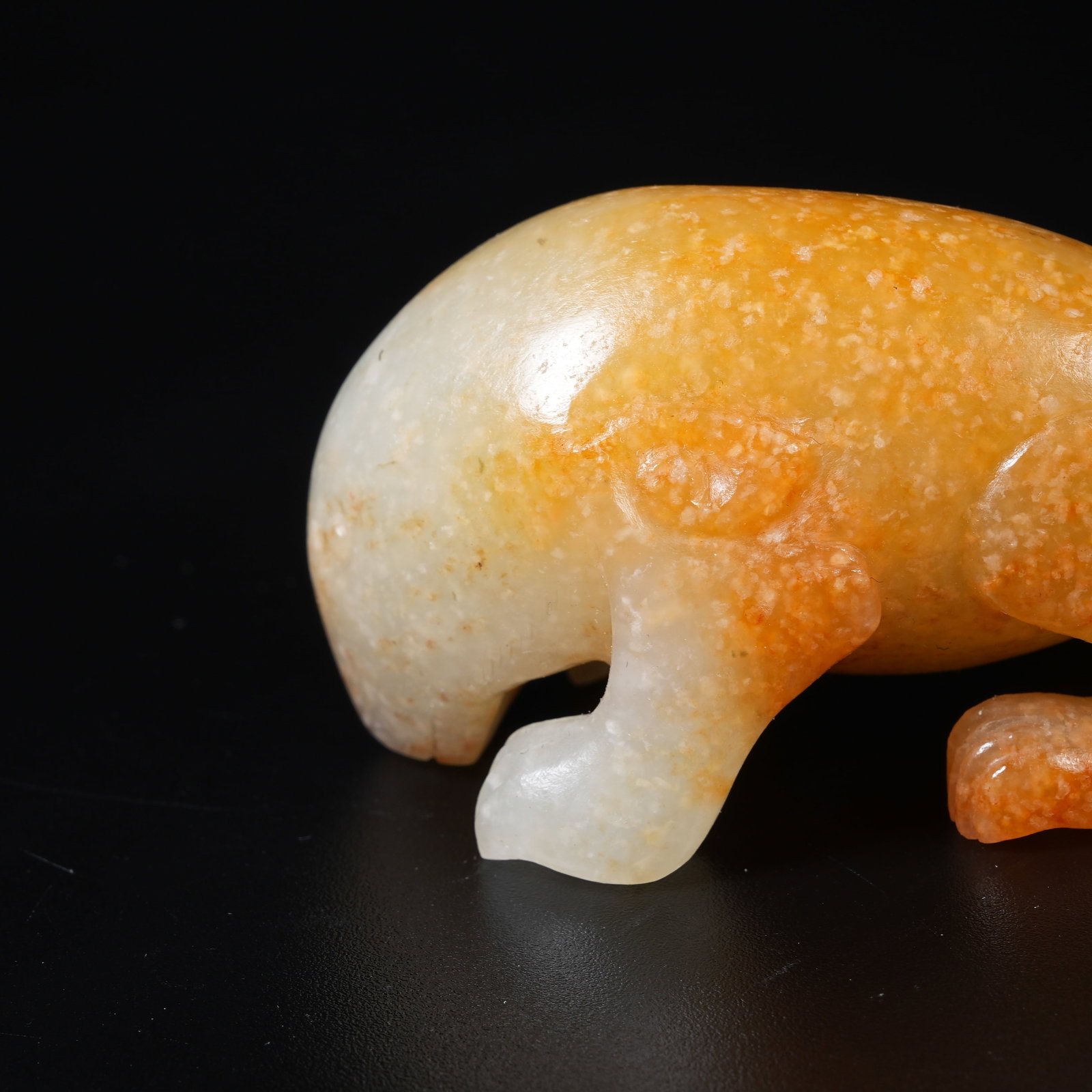 A HETIAN JADE BEAR - 7