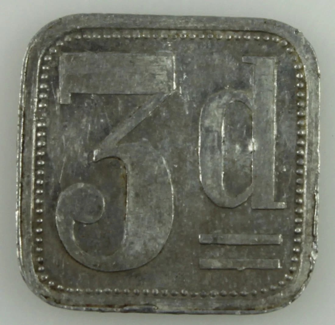 WWI - AUSTRALIA (LIVERPOOL, NSW). INTERNMENT CAMP 3D TOKEN, GOOD EXTREMELY FINE