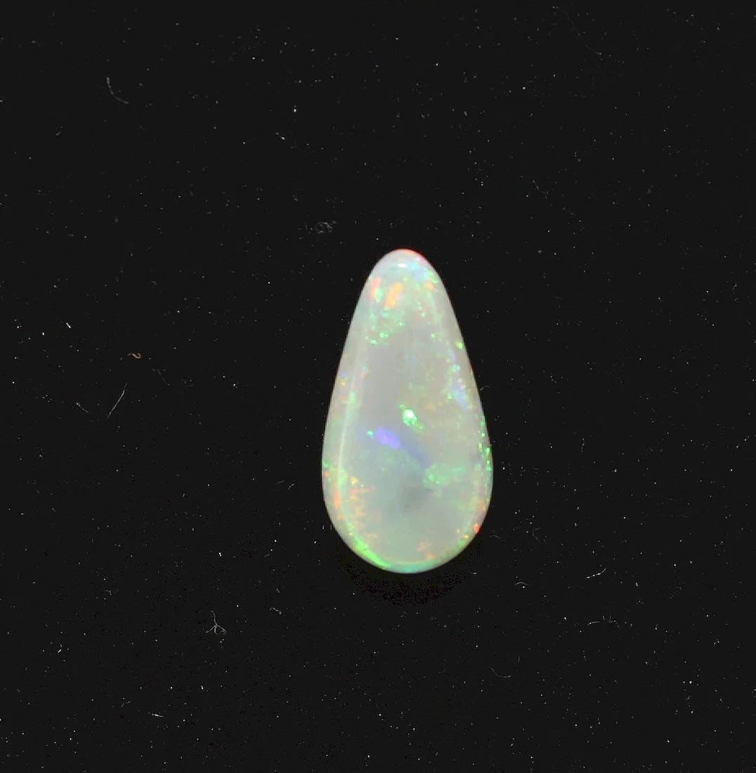 AUSTRALIAN TEARDROP SOLID SEMI-BLACK OPAL - 2