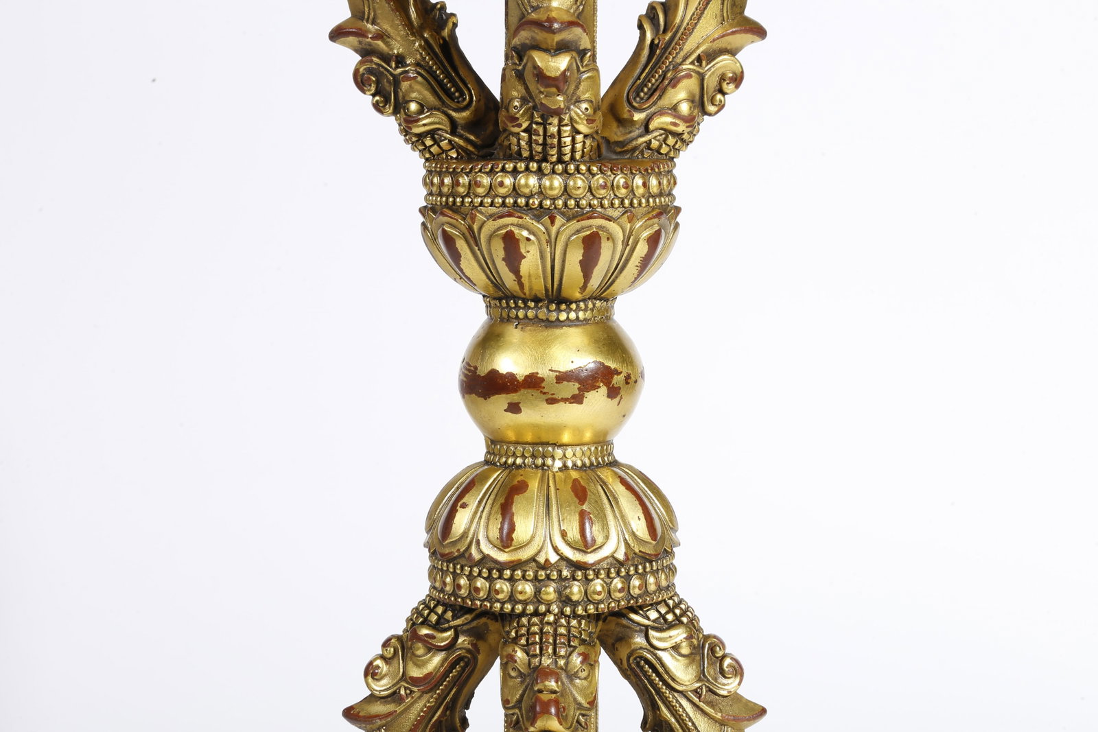 A GILT BRONZE RITUAL IMPLEMENT - 3