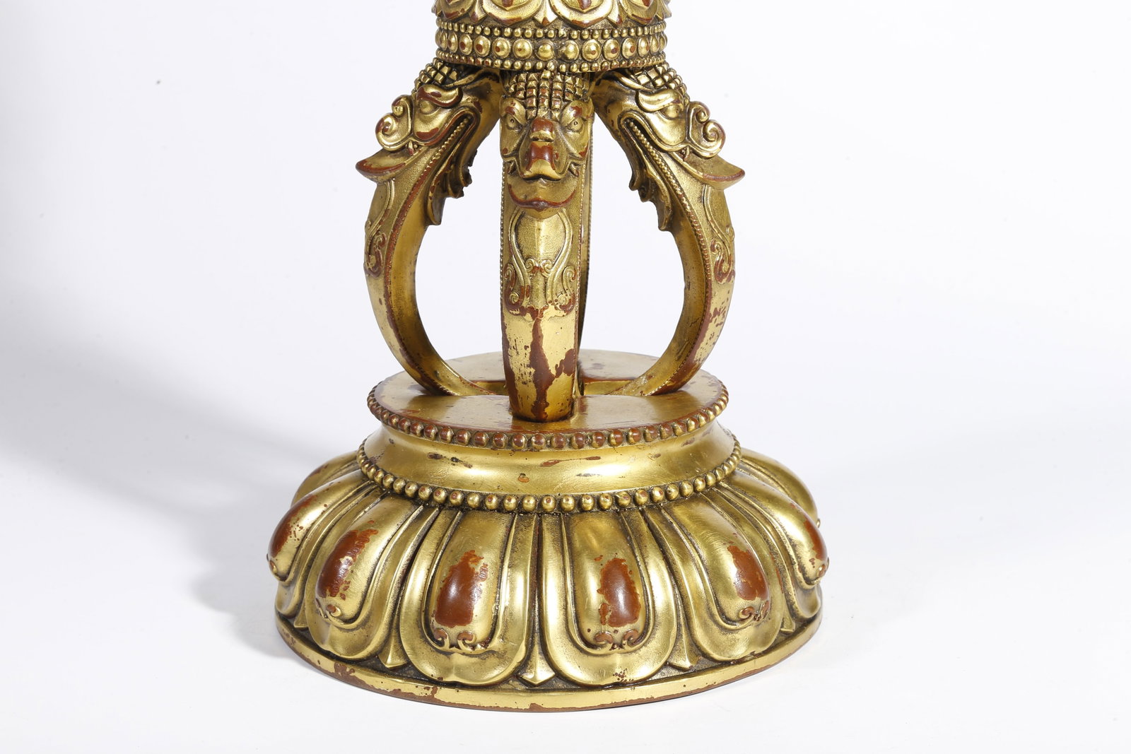 A GILT BRONZE RITUAL IMPLEMENT - 4