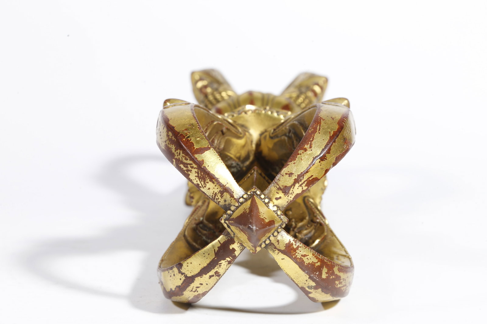 A GILT BRONZE RITUAL IMPLEMENT - 9