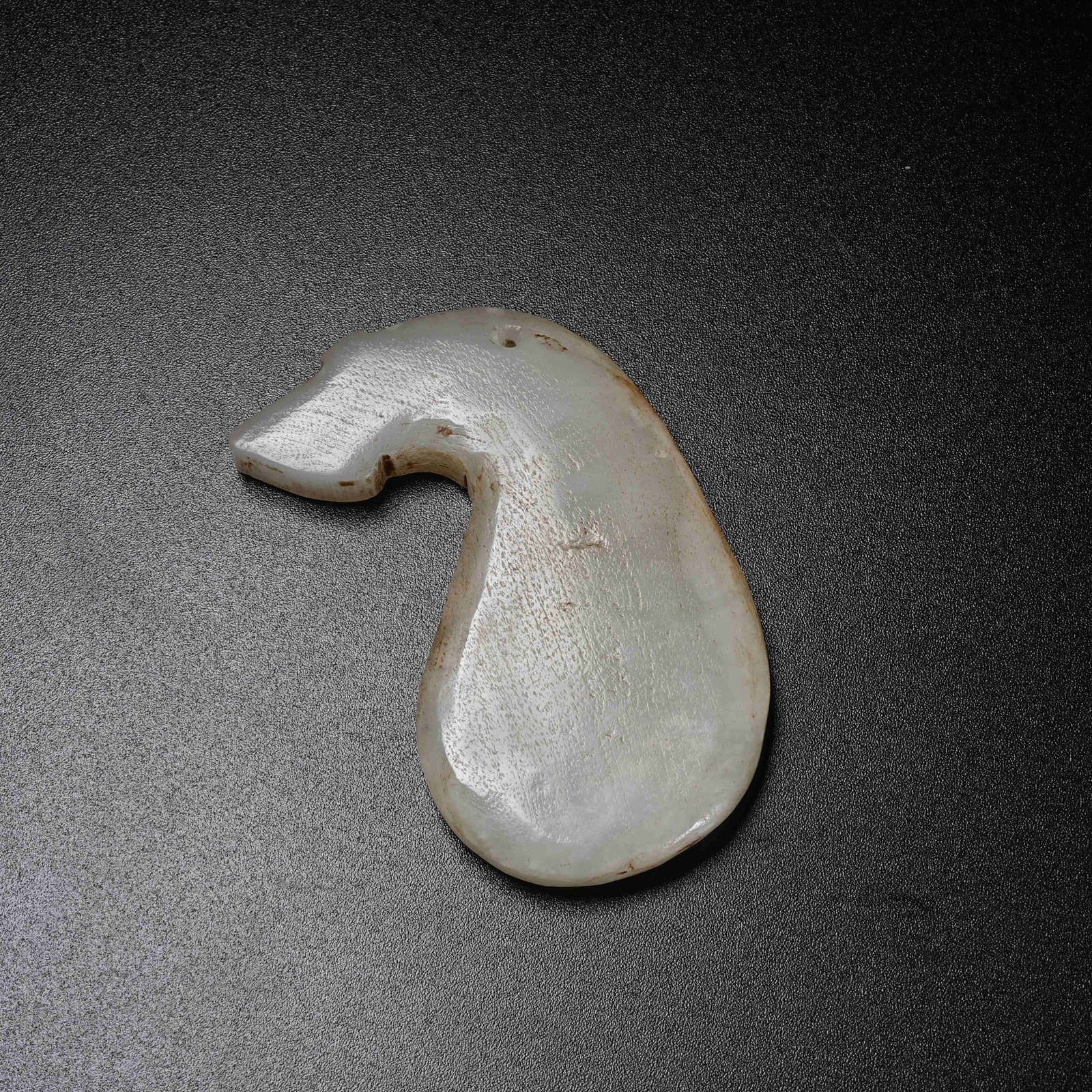 A ARCHAIC JADE DRAGON PENDANT: Archaic Jade Dragon Pendant