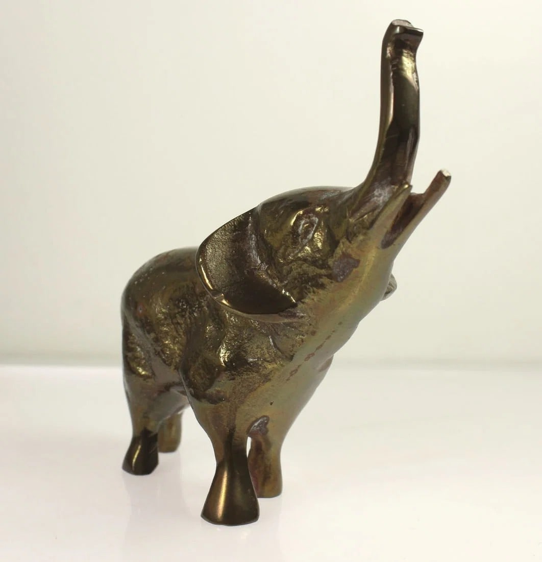 BRASS ELEPHANT STATUE - 3