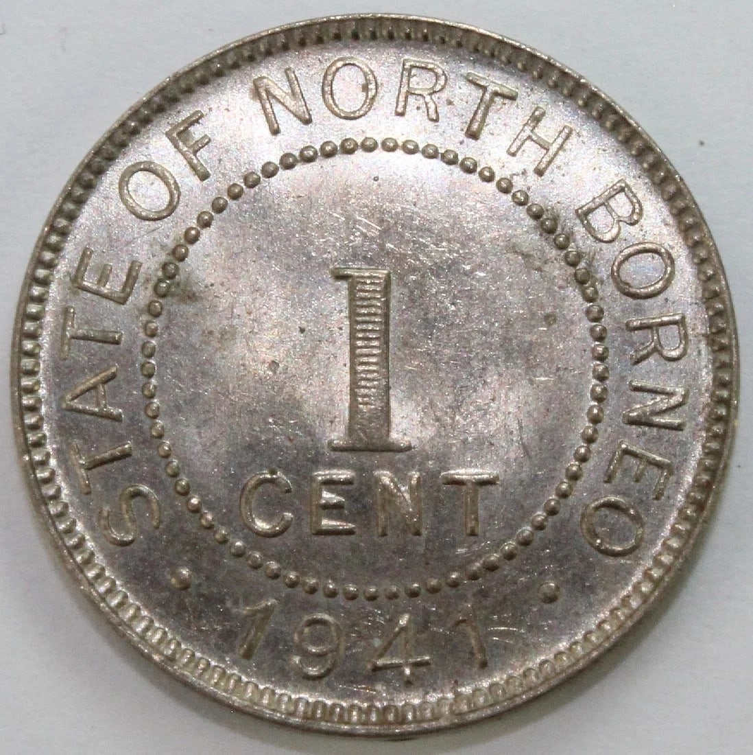 BRITISH NORTH BORNEO 1941 H CENT, NEAR GEM: British North Borneo 1941 H Cent, near Gem