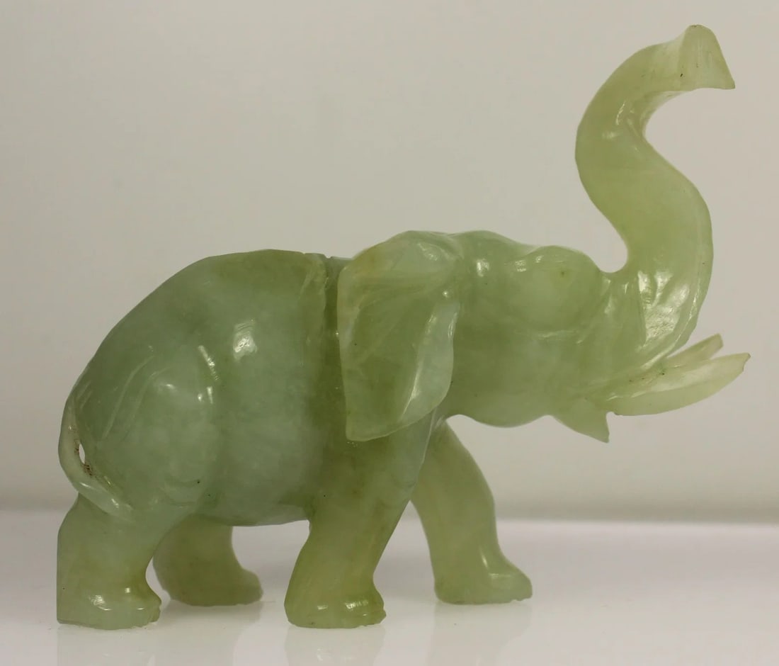 JADEITE ELEPHANT CARVING - 2