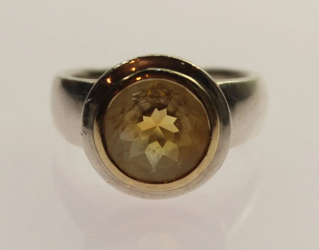 CITRINE RING IN STERLING (925) SILVER (1 of 3)