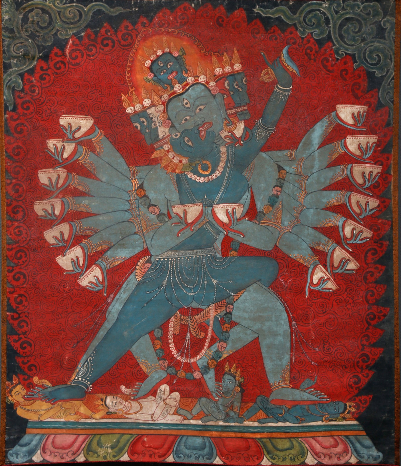 A HEVAJRA THANGKA: Hevajra Thangka