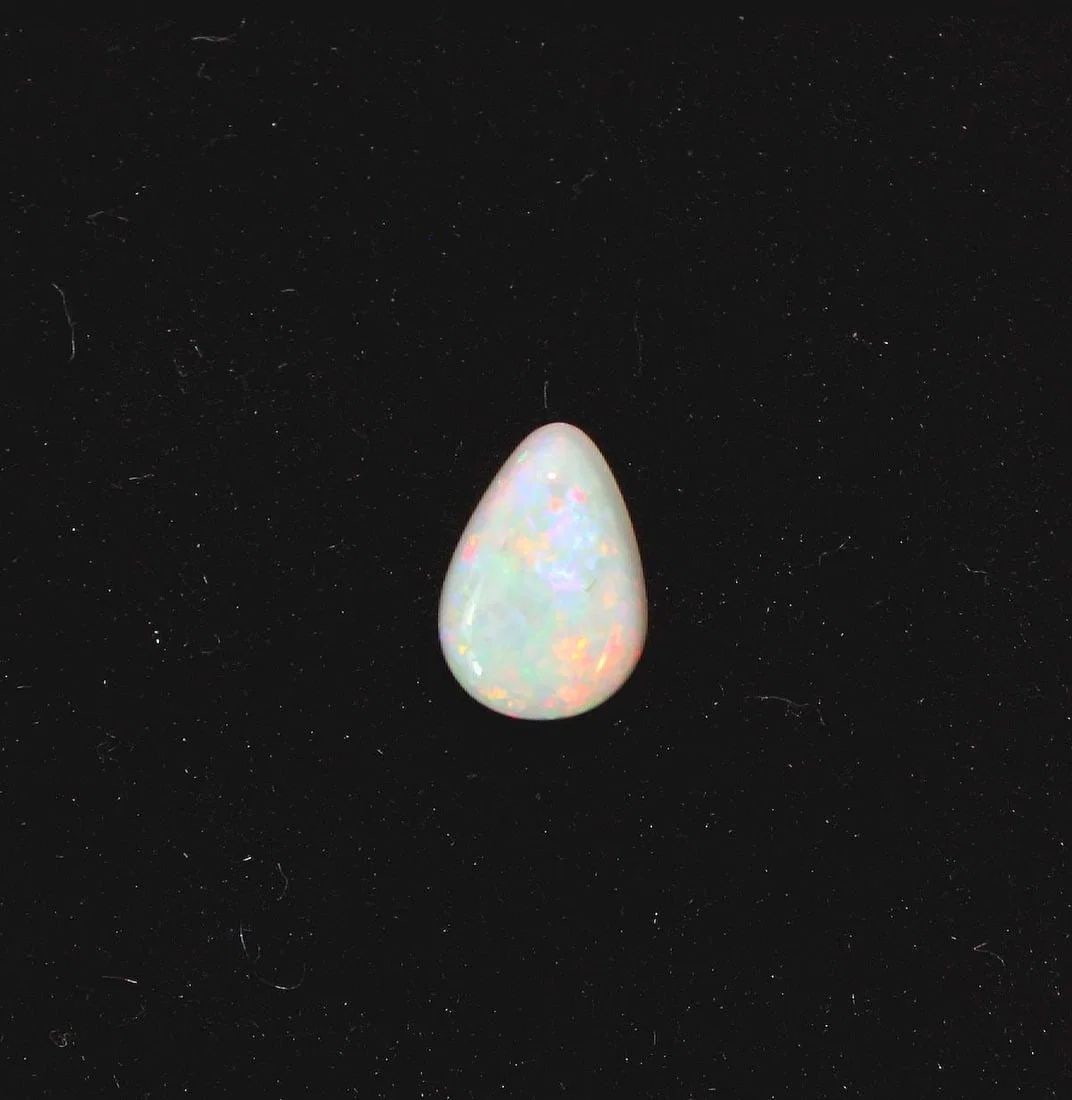 AUSTRALIAN TEARDROP SOLID SEMI-BLACK OPAL: Australian Teardrop Solid Semi-Black Opal