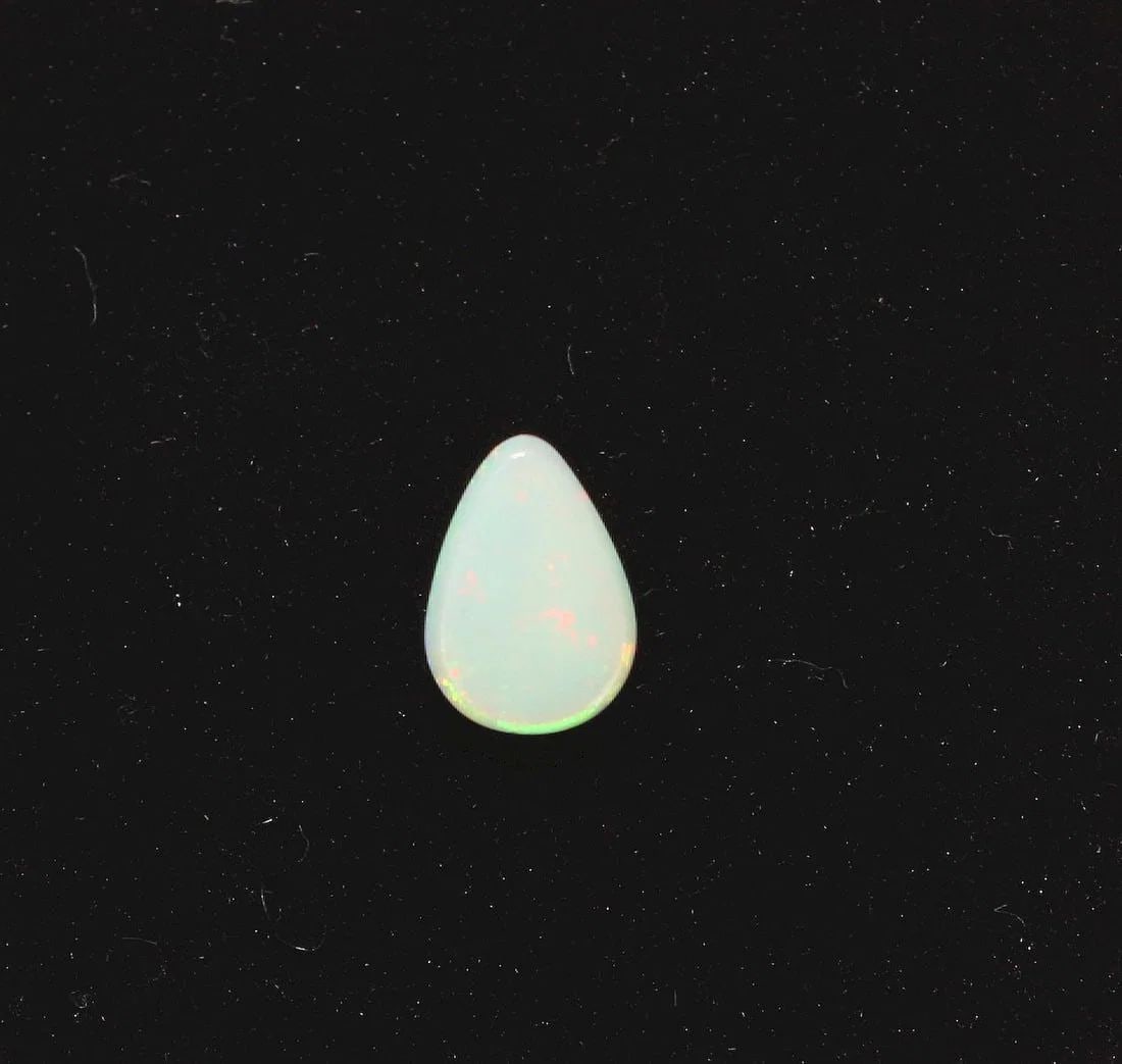 AUSTRALIAN TEARDROP SOLID SEMI-BLACK OPAL - 2