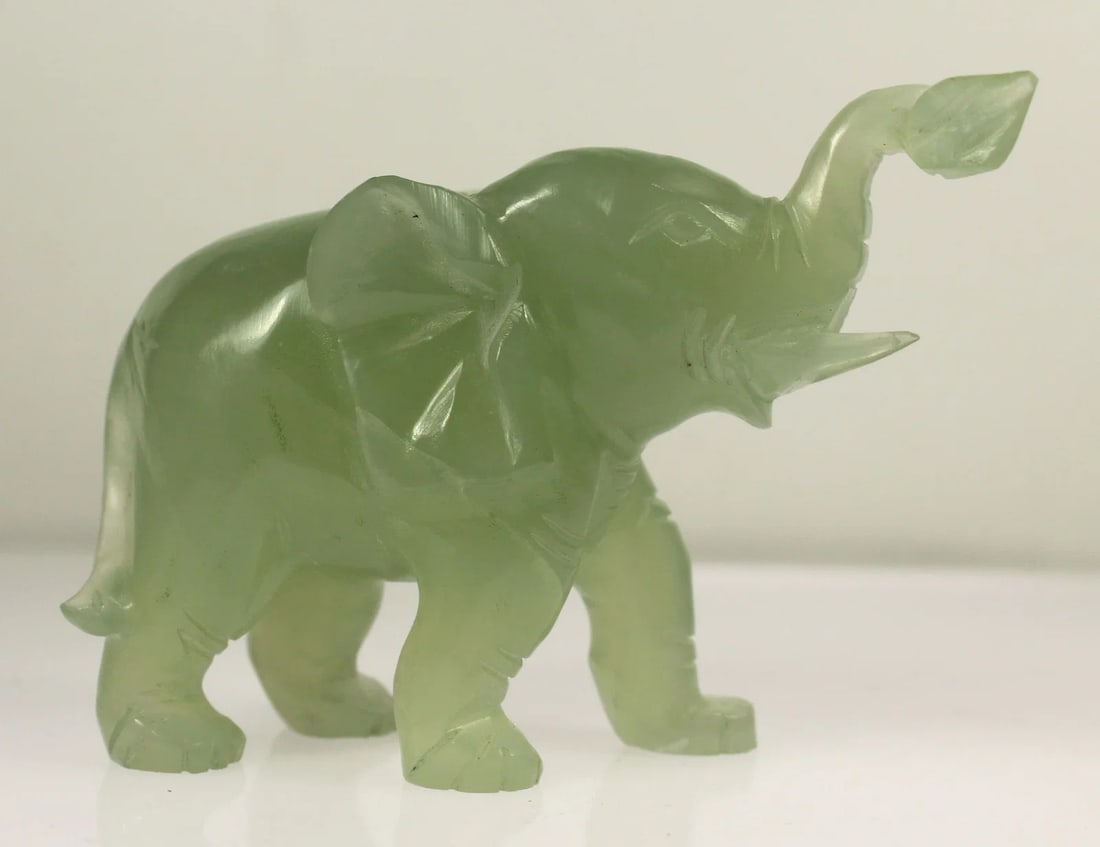 JADEITE ELEPHANT CARVING - 2