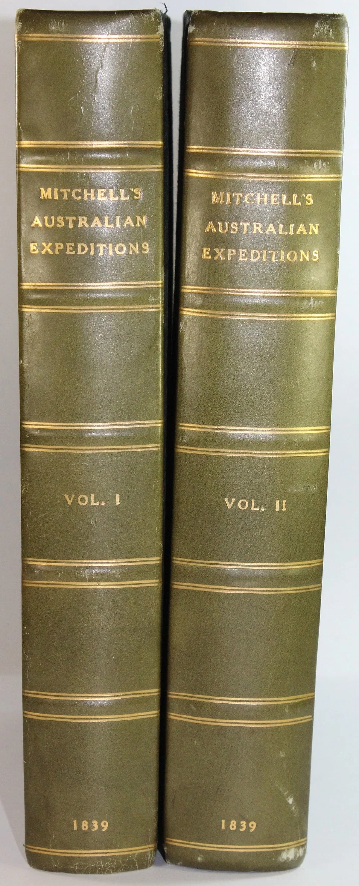 MAJOR T. L. MITCHELL. 'THREE EXPEDITIONS INTO THE INTERIOR OF EASTERN AUSTRALIA,"' 2 VOLUMES: Major T. L. Mitchell. 'Three Expeditions into the Interior of Eastern Australia,"' 2 Volumes