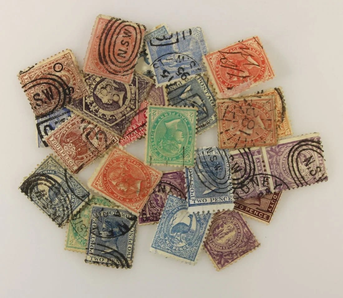 AUSTRALIA NSW PRE-FEDERATION STAMPS, USED.(25 STAMPS) (1 of 1)