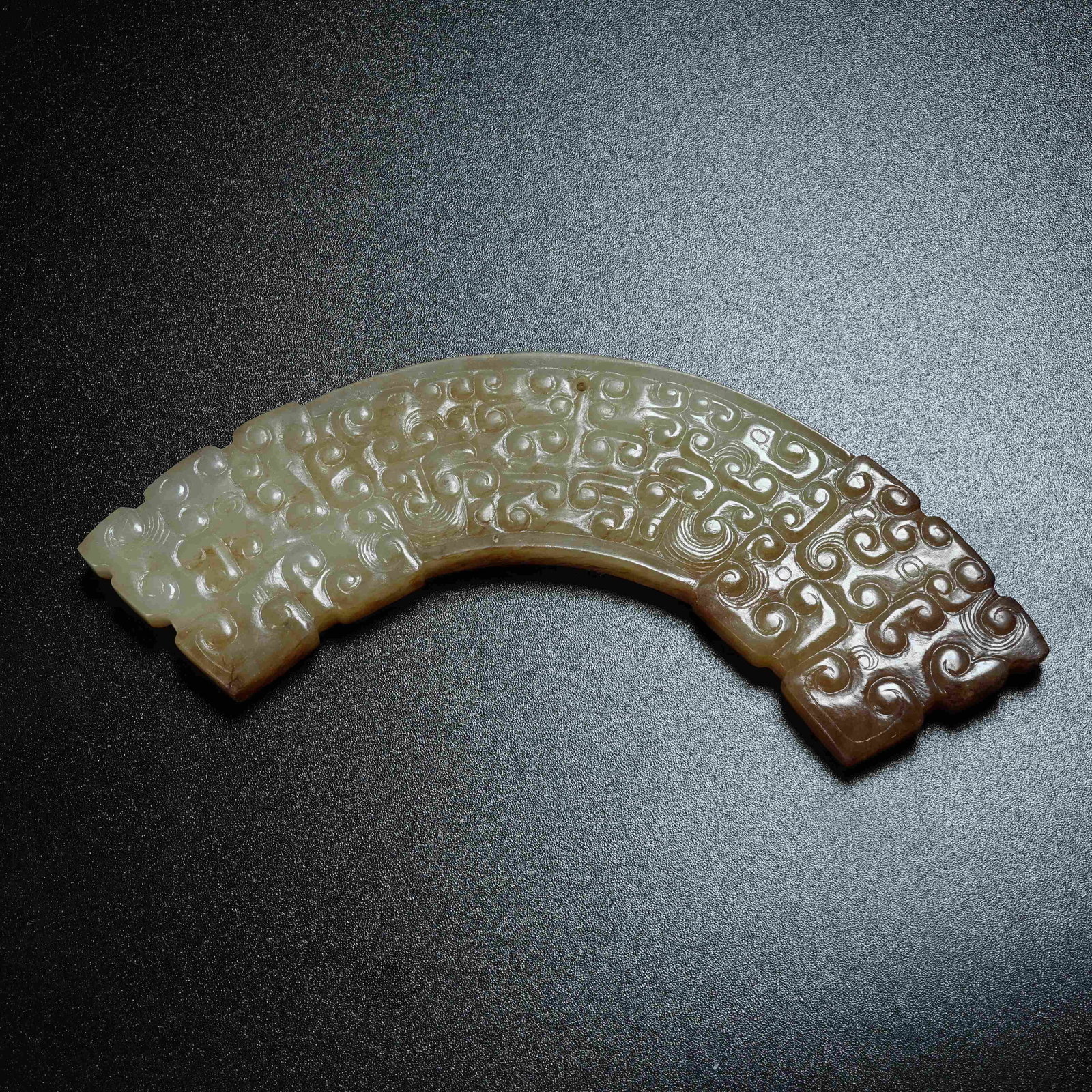 A ANCIENT JADE HUANG ARC: Ancient Jade Huang Arc