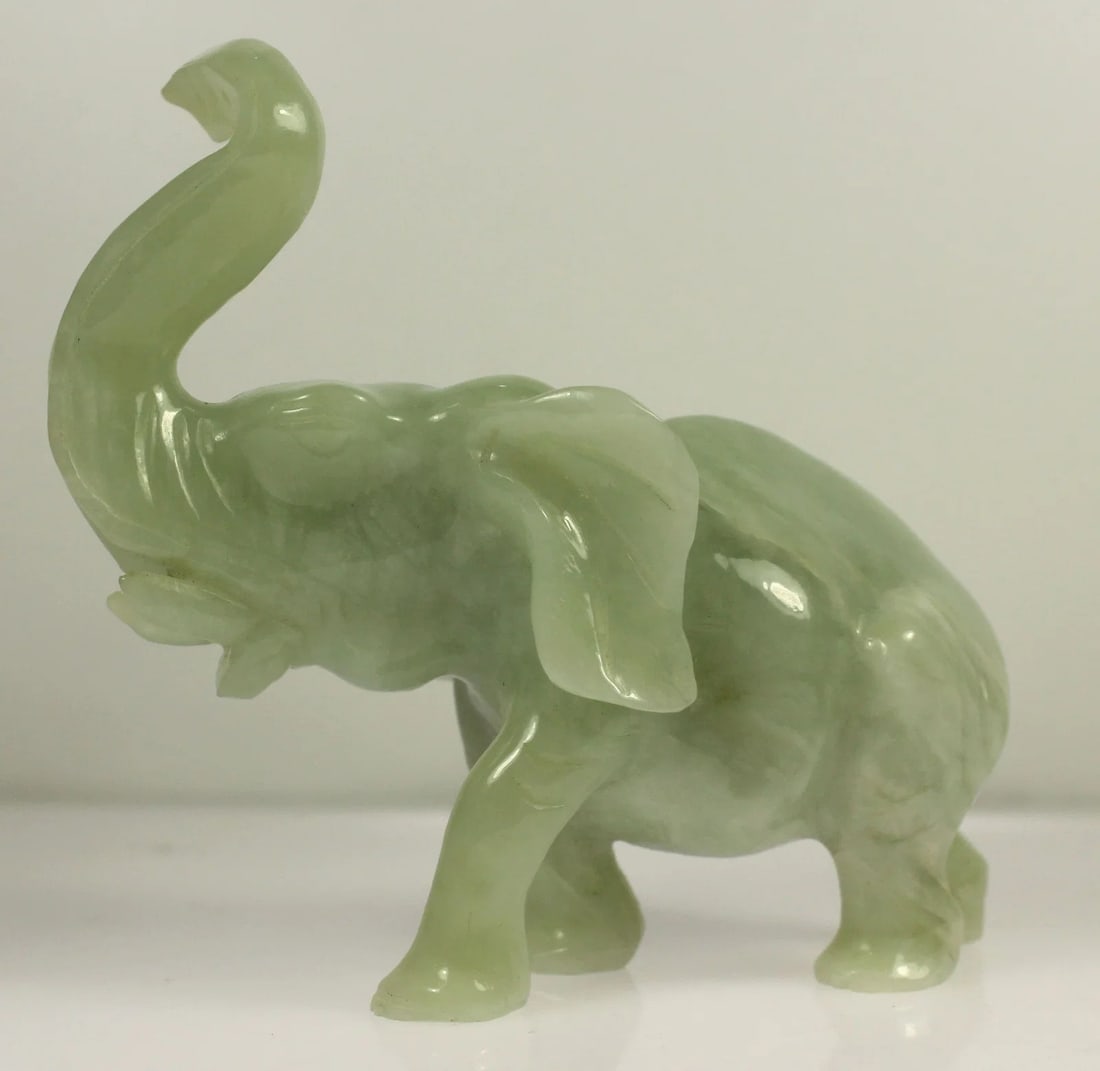 JADEITE ELEPHANT CARVING - 2